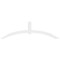 Ekena Millwork Archdale Architectural Grade PVC Gable Bracket, 84"W x 24 1/2"H x 4"D x 4"F, 7/12 Pitch GBP084X25X0404ARC00 - alternate 5
